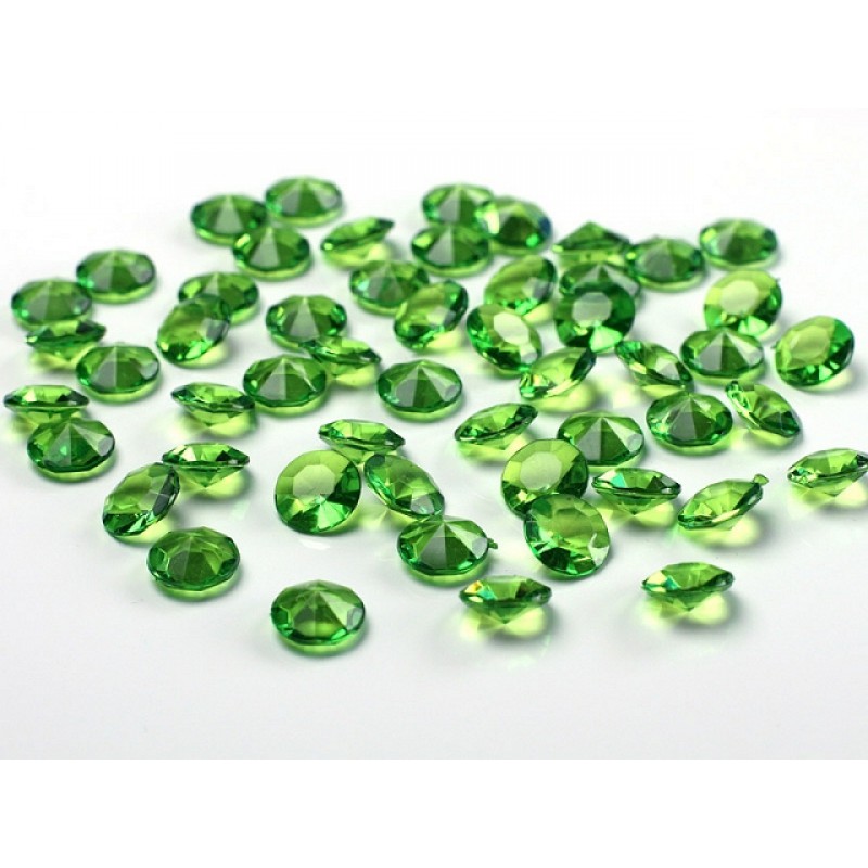 Wieg Zonder twijfel Ringlet Decoratie diamant - Groen (12MM) - Instyle Decoraties