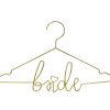 Jurk, bruidsjurk, hanger, kledinghanger, metaal, goud, bruiloft, bride, fotomoment