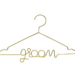 Groom, hanger, kledinghanger, metaal, goud, bruiloft, bride, fotomoment