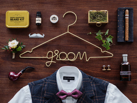 Groom, hanger, kledinghanger, metaal, goud, bruiloft, bride, fotomoment