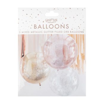 Gemengde Metallics Orb Glitter Ballonnen