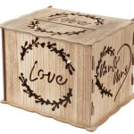 houten enveloppendoos LOVE
