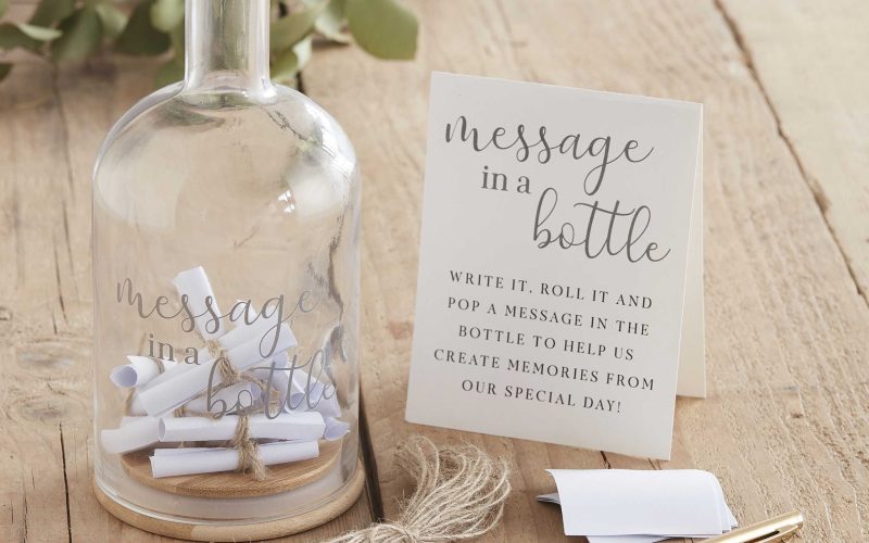 Alternatief gastenboek - Message in a Bottle